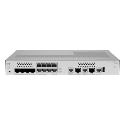 AR580 - Gateway de Seguridad Convergente / 8 Puertos 10GE/GE Combo / 500 Usuarios / 64 APs Gestionables / 500 Túneles IPsec / 2 Gbps NGFW / Sin Ventilador
