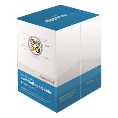 ACCESS-184/500 - Bobina de cable / 4 conductores / 18 AWG / 152 m (500 ft) / FRPVC / CM / Control de acceso