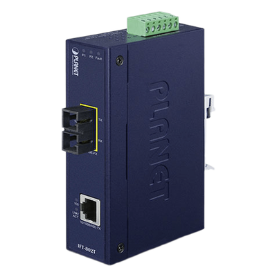 IFT-802T - PLANET IFT-802T convertidor de medio 200 Mbit/s 1310 nm Azul