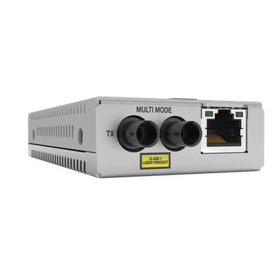 AT-MMC200LX/ST-960 - Convertidor de medios / Monomodo / 10/100TX a 100LX/SC / 20 km (65,6 ft) / TAA Federal / Full Duplex