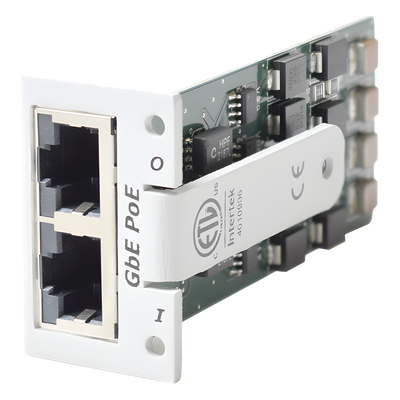 CPX-GBE/POE - Módulo Protector PoE / Ethernet 10/100/1000 Mbps / 11 VCC / Pines 1,2 y 3,6 / 3 pF / Para Chassis TCPXH Rack 19"
