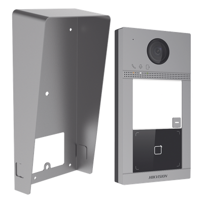 DS-KV8113-WME1(C)/IK - Kit Videoportero IP / 2 Megapixel / 129° / IR 3m / PoE / IP65 / IK08 / 1 Departamento / 2 Puertas / 6 Monitores / 10.8 ft