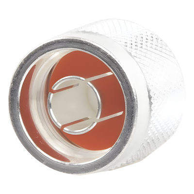 RFN-1007-2SX - Conector Coaxial N Macho / Anillo Plegable / Bronce Plateado / Contacto Oro / Teflón / RG-8/X, LMR-240, Belden 9258