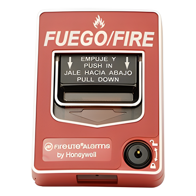 BG-12LSP - Estación Manual de Alarma Contra Incendio / Doble Acción / Rotulado Bilingüe FIRE/FUEGO / Reset con Llave / Carcasa de Policarbonato