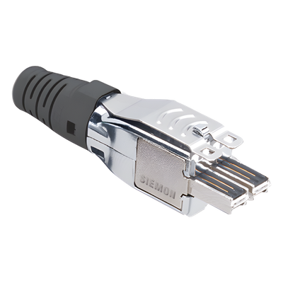 T7P4-B01-2 - Plug TERA / 4 Pares / Cat 7/7A / S/FTP y F/FTP / 26 AWG / 1.2 GHz / Negro