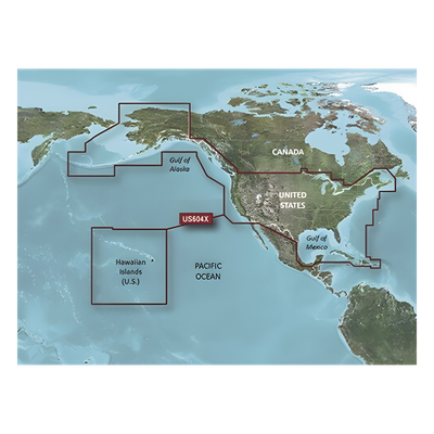 10-C1018-20 - Mapa HXUS604X todas las costas de EE.UU y las costas del oeste de Canada.