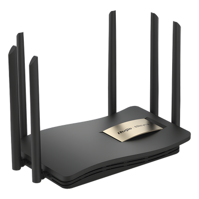 RG-EW1200GPRO - Router Inalámbrico / Wi-Fi 5 / Dual Band 2.4 y 5 GHz / 4 Puertos Gigabit / 6 Antenas 6 dBi / 1,267 Mbps / 96 Usuarios Concurrentes