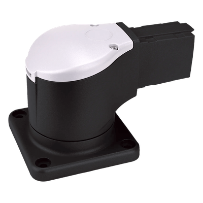 S1MSJ - Articulación Base para Brazo de Suspensión Horizontal / Rotación 300° / Capacidad 180 lb (81.6 kg) / Aluminio Negro RAL 9005 / 8.2x5.2x5.0 in