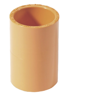 VP-COUP - Cople Recto para Tubería de Detección de Humo / ¾" (20 mm) / CPVC Retardante a la Llama UL 94 / 15 Piezas