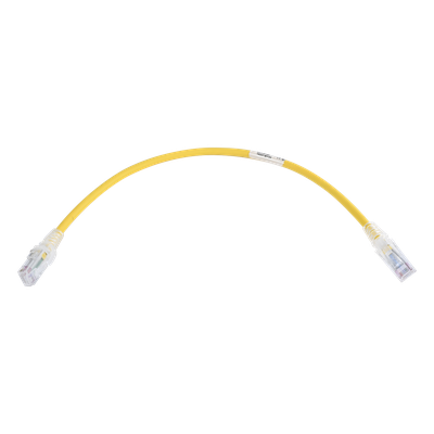 MC6-01-05 - Patch Cord Cat6 UTP / 250 MHz / CM/LS0H / 0.3 m (1 ft) / Amarillo