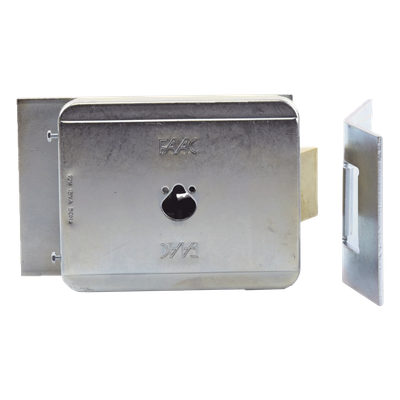 712650 - Cerradura Electromecánica / 12 VCA / Placa Suelo / Operación Manual por Cilindros
