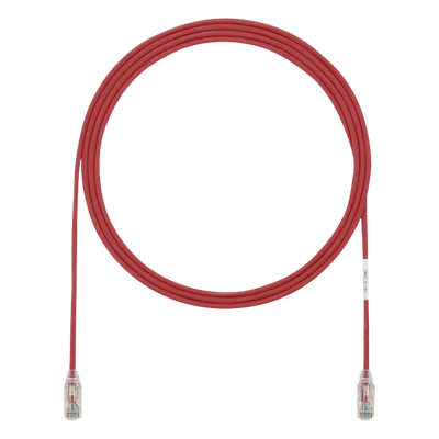 UTP28SP1RD - Cable de Parcheo UTP / Cat6 / 28AWG Diámetro Reducido / 0.3 m (1 Pie) / LSZH-CM Doble Clasificación / RJ50μ Oro