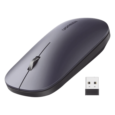 90372 - Mouse Inalámbrico / 2.4 GHz / Alcance 10 m (32.8 ft) / DPI 1000-4000 Ajustable / Ultra Delgado 3 cm / Silencioso 40 dB