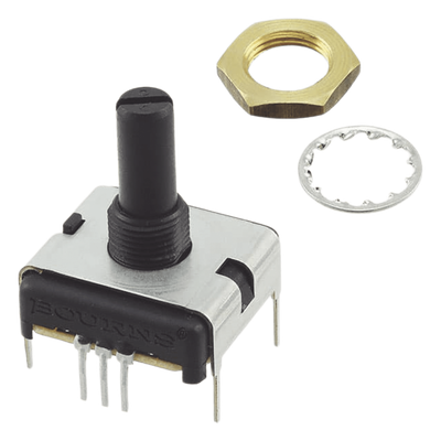 75K7846 - Potenciómetro Cuadrado / 22 mm / 5k Ohm / 0.75W / 1 Vuelta / 270° / Montaje Panel