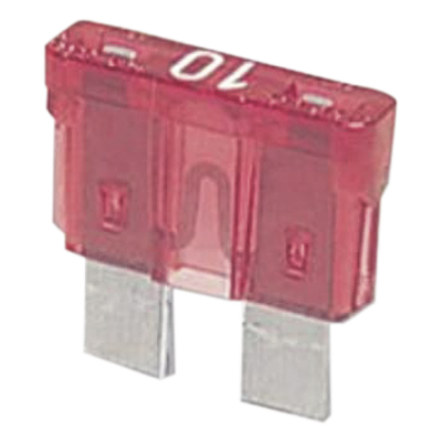 FUSIBLEAUTO10A - Fusible Automotriz / 10A / 32V DC / 19 x 8.7 mm / Tipo Clavija