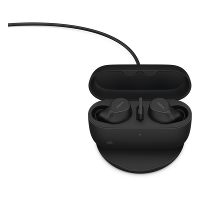 EVOLVE2BUDS-A-MS - Auriculares True Wireless / Cancelación Activa de Ruido / Bluetooth Multipunto 2 Dispositivos / 6 Micrófonos MEMS / 10 Horas Autonomía / Carga Rápida 5 min