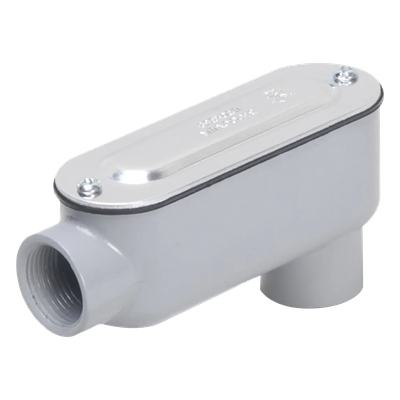HUB-RLB-050 - Caja Condulet tipo LB / 1/2" (12.7 mm / 0.5 in) / UL / NEMA 3R / Tapa y empaque incluidos