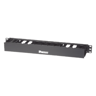 WMPFSE - Organizador de Cables Horizontal / 1UR / 19 pulgadas (483 mm) / Solo Frontal / Gestión Coaxial, Fibra y Categoría 5e/6