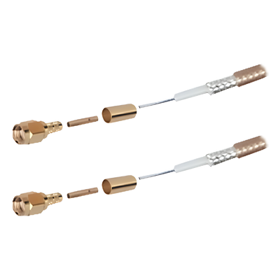 SSMAI-142-SMAI-60 - Jumper con RG-142/U de 60 cm y Conectores SMA Macho Inverso en los 2 extremos.