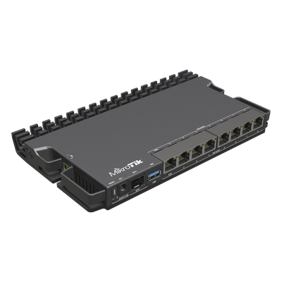 RB5009UPR+S+IN - Mikrotik RB5009UPR+S+IN router 2.5 Gigabit Ethernet, Gigabit Ethernet Negro