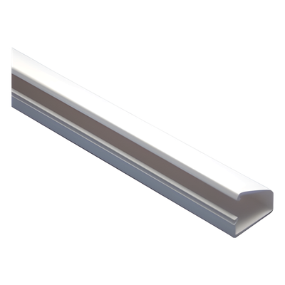 TMK-1020 - Canaleta Tipo Bisagra / PVC Autoextinguible / 20x10x1100 mm / Cinta Adhesiva / Paquete 4 Piezas