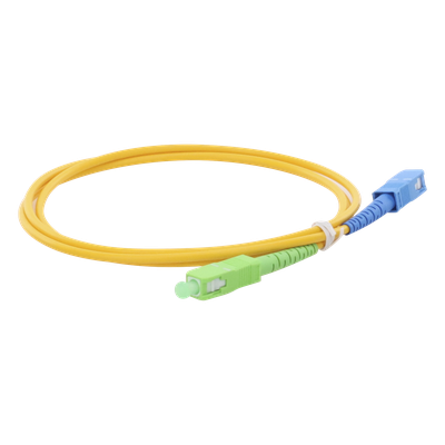 LPSM3SCASCUS1 - Jumper de Fibra Óptica / Monomodo OS2 G.652D / SC/APC-SC/UPC / Simplex / 1 m (3.28 ft) / Forro PVC 2 mm