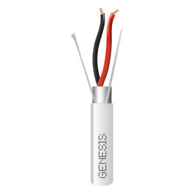 3202-1112 - Bobina de Cable / 305 m (1000 pies) / 4 Conductores 22 AWG / Blindado / Plenum / Blanco / Audio, Seguridad y Control