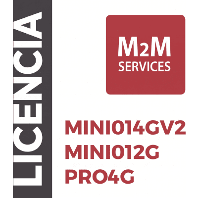 VOUCHER1Y - Licencia de Servicio M2M / 1 Año / Comunicación Ilimitada / Activación por Código / Compatible con MINI014GV2, MINI012G y PRO4G