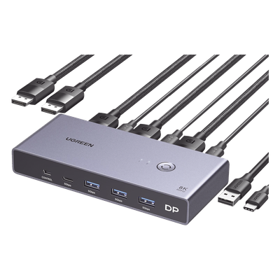 25962 - Ugreen 25962 interruptor KVM Gris