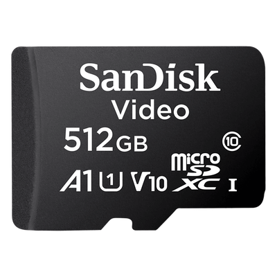 SDSDQAS5512GBP - Memoria microSD / 512GB / Alta Resistencia / Clase 10 / -25°C a 85°C / 50MB/s escritura / 256 TBW