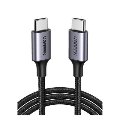 50152 - Cable USB-C a USB-C / 2 Metros (6.56 Pies) / 60W PD3.0 / 480 Mbps / Nylon Trenzado / Aluminio