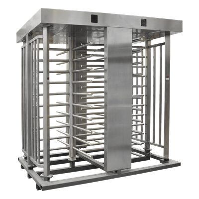 XT-200 - Torniquete de Cuerpo Completo / Doble Acceso / Acero Inoxidable 304 / 30 Personas/min / Interior/Exterior / 4 Ejes de Seguridad / 2.31 x 1.46 x 2.2 m (7.58 x 4.79 x 7.22 ft) / 800 kg (1763.7 lb)