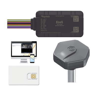 Ruptela Kit de Rastreo Vehicular / Sensor BLE Nivel Combustible / LTE Cat1 & LTE-M ECO5KITFUEL