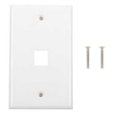 LP-FP-16 - Placa de Pared / 1 Puerto Keystone / 70x115mm / 2.75x4.52in / Montaje Vertical / UL CE ETL