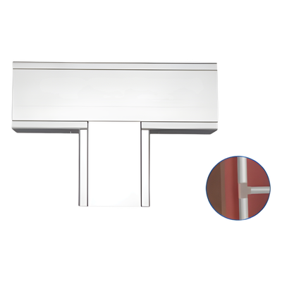 INKA-151-T - Accesorio en "T" de Aluminio, para canaleta INKA151 (8440-81001)