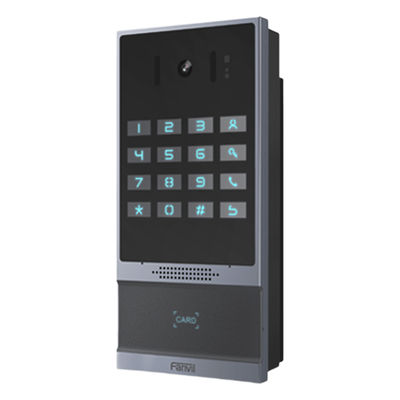 I64 - Videoportero SIP / 2 Megapixel / IP66 e IK07 / Teclado Iluminado / 10,000 Tarjetas RFID / PoE / 2 Relevadores
