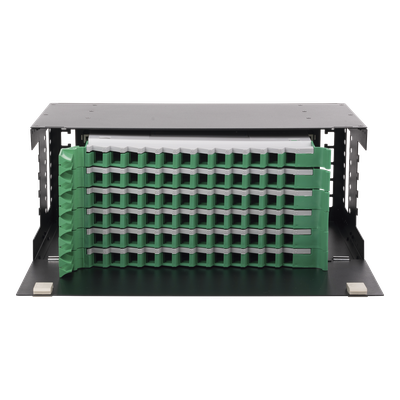 LP-ODF-8072 - Distribuidor de Fibra Óptica / 72 Fibras / 19" / 4U / 6 Bandejas Deslizables / Vacío