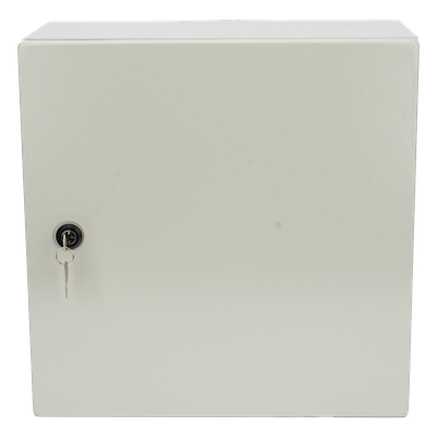 PST404020AR - Gabinete IP66 / Acero IK10 / 400x400x200 mm / 15.7x15.7x7.9 in / Placa Trasera Galvanizada / Cerradura con Llave