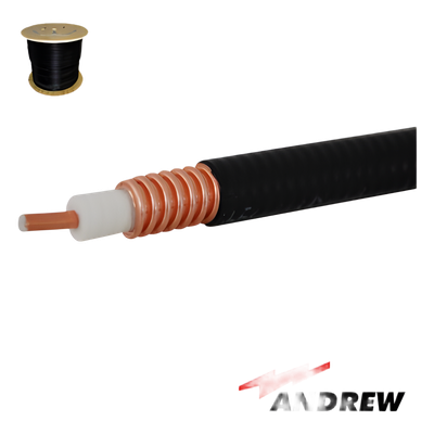 FSJ4-50B/1000 - Cable Coaxial Superflexible / 1/2 Pulgada / 50 Ohms / Cobre Corrugado / Carrete 305 m (1000 ft)
