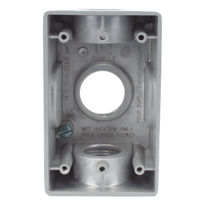 RR-2746 - Caja Condulet / 1" (25.4 mm) / Tres Bocas / Aluminio Diecast / A Prueba de Intemperie / NPT / Volumen 246 cm³