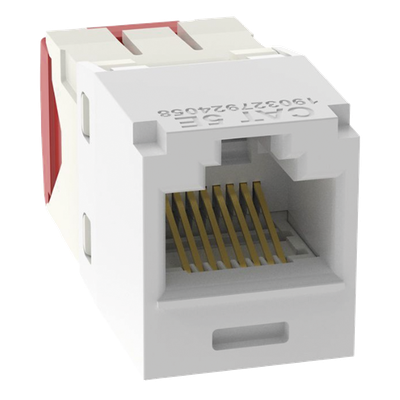 CJ5E88TGWH - Conector Jack RJ45 / Mini-Com TG / Cat 5e / 8P8C / Sin herramienta de impacto / -10°C a 65°C