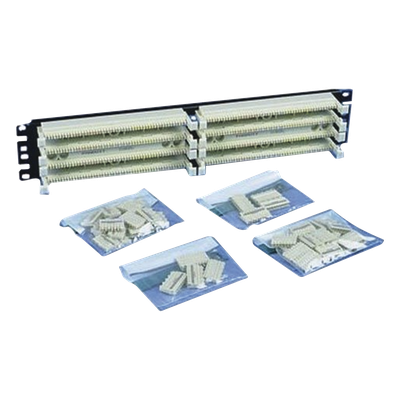 P110B1005R2Y - Kit Panel de Conexión / 100 Pares por Base / Categoría 5e / 19 Pulgadas (1.58 ft) / 2 UR / 40 Bloques de 5 Pares