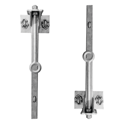 SHE-LV90 - Par de Herrajes para Línea de Vida / Acero Galvanizado / Compatible STZ90G / Cable 3/8" / 4.25 kg
