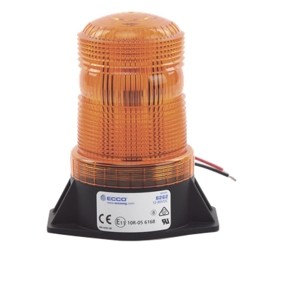 X6262-A - Mini Burbuja LED / Rango 12-80 VCC / IP66/67 / 8 Destellos 70 FPM / SAE J845 Clase III / Montaje Permanente
