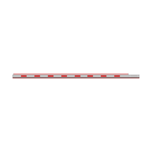 Brazo Recto 4 mts / Iluminación Rojo-Verde para Barreras Hikvision DS-TMG320 / Octagonal Recto