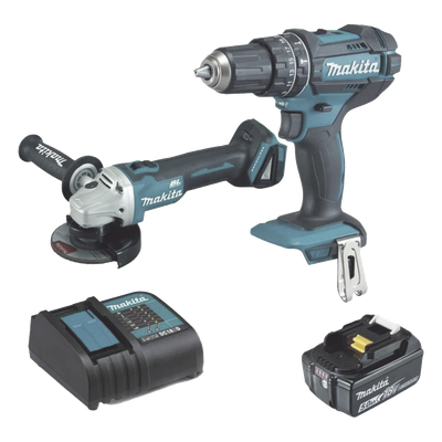 DLX2402ST - Kit Rotomartillo + Mini Esmeriladora / 18 Vcc / 5.0 Ah Li-Ion / 1900 RPM / 1/2 Pulgada / 28500 GPM