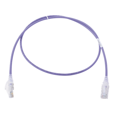 MC6-03-0828B - Patch Cord Cat6 UTP / 28AWG / 0.91 m (3 ft) / CM/LS0H / Diámetro 4.0 mm / Violeta