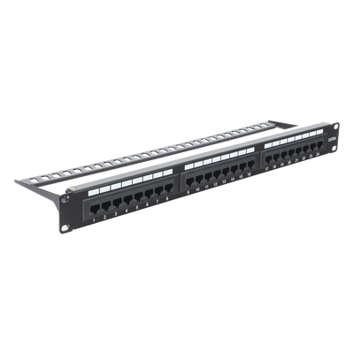 LP-PP-605A - Panel de Parcheo Punchdown / 24 Puertos / Cat6A / 19 Pulgadas (48.26 cm) / 1U / UTP / T568A-T568B