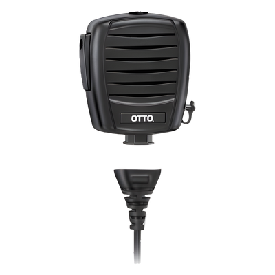 V2-X2KB511 - Micrófono Bocina de Uso Rudo / MIL-STD 810F / Cable RJ-45 Reemplazable / Clip 360° / Jack 3.5mm