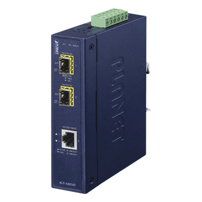 IGT-1205AT - PLANET IGT-1205AT convertidor de medio 1000 Mbit/s Azul